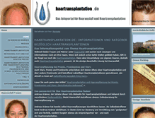 Tablet Screenshot of haartransplantation.de